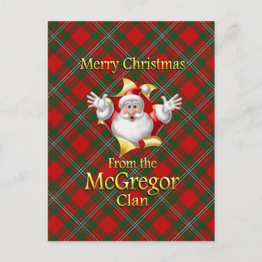Frohe Weihnachten vom McGregor Clan (Vorderseite)