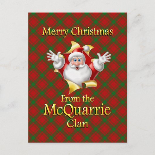 Frohe Weihnachten vom McQuarrie Clan (Vorderseite)