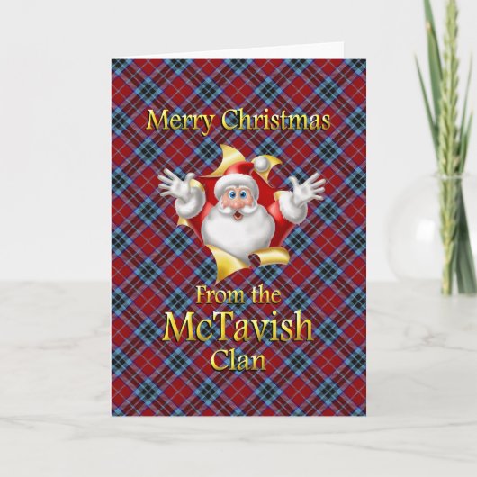 Frohe Weihnachten vom McTavish Clan (Vorderseite)