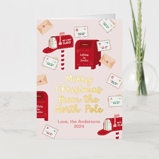 Frohe Weihnachten vom Nordpol (Vorderseite)