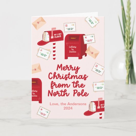 Frohe Weihnachten vom Nordpol (Vorderseite)