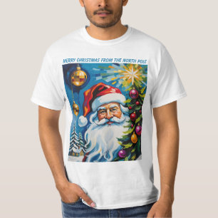 Frohe Weihnachten vom Nordpol Santa Claus T-Shirt
