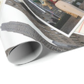 Frohe Weihnachten vom Rockefeller Plaza in NYC Geschenkpapier (Rolleneckpunkt)