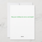 Frohe Weihnachten vom Strand (Rückseite)