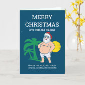 Frohe Weihnachten vom Strand Karte (Gelbe Blume)