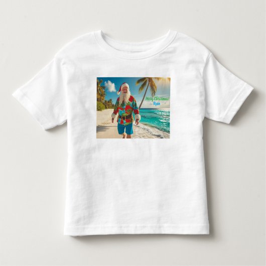 Frohe Weihnachten vom Strand Kleinkind T-shirt (Vorderseite)