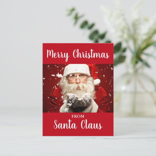 Frohe Weihnachten vom Weihnachtsmann (Stehend Vorderseite)