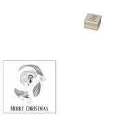 Frohe Weihnachten vom Weihnachtsmann Gummistempel (Stempel)