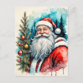 Frohe Weihnachten vom Weihnachtsmann Postkarte