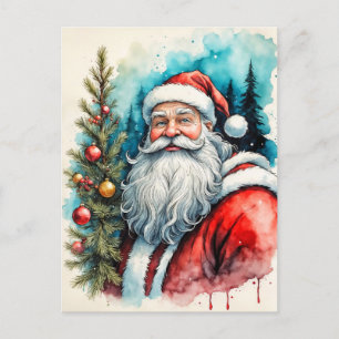Frohe Weihnachten vom Weihnachtsmann Postkarte
