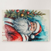 Frohe Weihnachten vom Weihnachtsmann Puzzle (Horizontal)