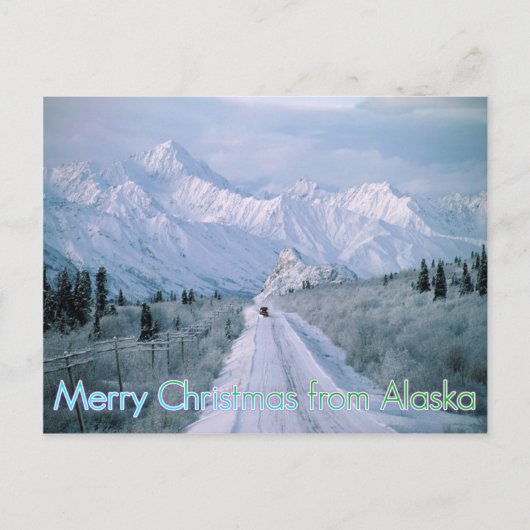 Frohe Weihnachten von Alaska Postcard (Vorderseite)