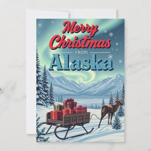 Frohe Weihnachten von Alaska Retro (Vorderseite)