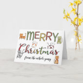 Frohe Weihnachten von All Group Ferienkatzen Karte (Gelbe Blume)