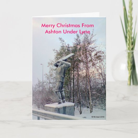 Frohe Weihnachten von Ashton unter Lyne (Vorderseite)