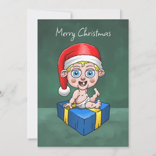 Frohe Weihnachten von Baby Santa (Vorderseite)