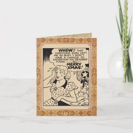 "Frohe Weihnachten von Betty Brown" Karte (Vorderseite)