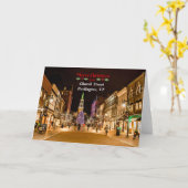 Frohe Weihnachten von Burlington VT, Karte (Gelbe Blume)