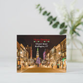 Frohe Weihnachten von Burlington VT, Postkarte (Stehend Vorderseite)