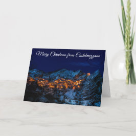 Frohe Weihnachten von Castelmezzano Italien Card