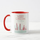Frohe Weihnachten von Chicago Tasse (Links)