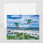 Frohe Weihnachten von Clearwater Beach, FL Postkarte (Vorne/Hinten)