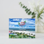 Frohe Weihnachten von Clearwater Beach, Florida Postkarte (Stehend Vorderseite)