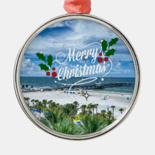 Frohe Weihnachten von Clearwater Beach Ornament Aus Metall