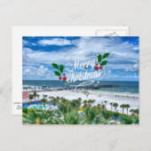 Frohe Weihnachten von Clearwater Beach Postkarte (Vorne/Hinten)