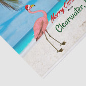 Frohe Weihnachten von Clearwater, FL Seidenpapier (Ausschnitt)