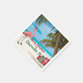 Frohe Weihnachten von Clearwater, FL Serviette (Ecke)