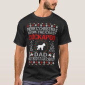 Frohe Weihnachten von Cockapoo Vater Geschenk T-Shirt (Vorderseite)