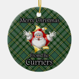 Frohe Weihnachten von Currie Currier Clan Keramik Ornament