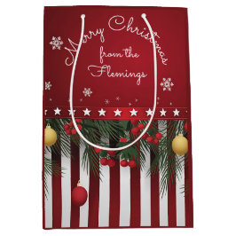 Frohe Weihnachten von (Deiner Familie) Mittlere Geschenktüte
