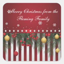 Frohe Weihnachten von (Deiner Familie)