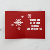 Frohe Weihnachten von den drei klugen Schafen (Innenseite)