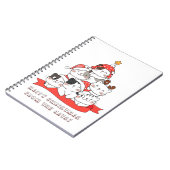 Frohe Weihnachten von den Katzen Notizblock (Linke Seite)