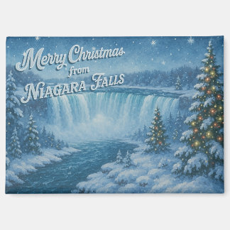 Frohe Weihnachten von den Niagara-Fällen Winter Ma Magnet