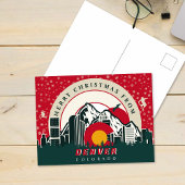 Frohe Weihnachten von Denver Colorado Souvenirs Postkarte