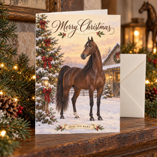 Frohe Weihnachten von der American Saddlebred Karte