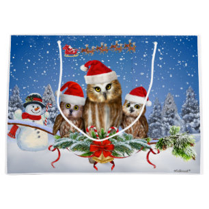 FROHE WEIHNACHTEN VON DER EULE VON UNS! GROßE GESCHENKTÜTE