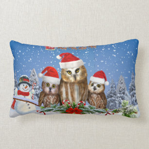 FROHE WEIHNACHTEN VON DER EULE VON UNS! LENDENKISSEN