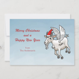 Frohe Weihnachten von der fliegenden Ziege