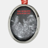 Frohe Weihnachten von der Frau Ornament Aus Metall (Links)