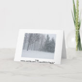 Frohe Weihnachten von der Michigan-Weihnachtskarte (Rückseite)