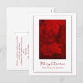 Frohe Weihnachten von der neuen Adresse Postkarte (Vorne/Hinten)