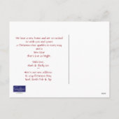 Frohe Weihnachten von der neuen Adresse Postkarte (Rückseite)