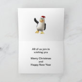 Frohe Weihnachten von der Pinguin-Gang (Innenseite)