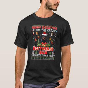 Frohe Weihnachten von der Rottweiler Hund Mama jeb T-Shirt
