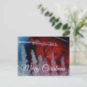 Frohe Weihnachten von der Weihnachtskarte Postkarte (Stehend Vorderseite)